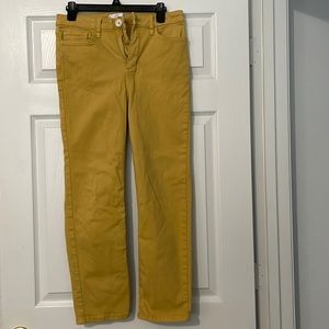 Lauren Conrad Mustard Yellow Size 12, High Rise, Slim Straight Jeans.